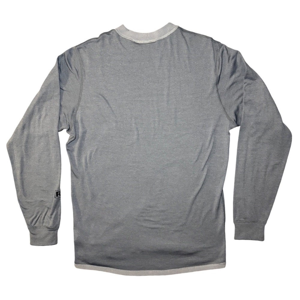 Patagonia Men Medium Gray Long Sleeve Crew Neck Shirt - Picture 4 of 9
